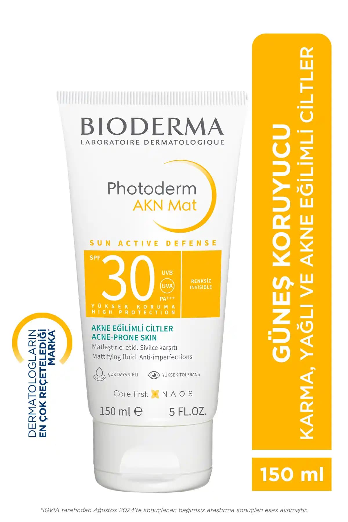 Bioderma Photoderm AKN Mat: Yağlı ve Akneye Eğilimli Ciltler İçin SPF 50+ Güneş Koruyucu