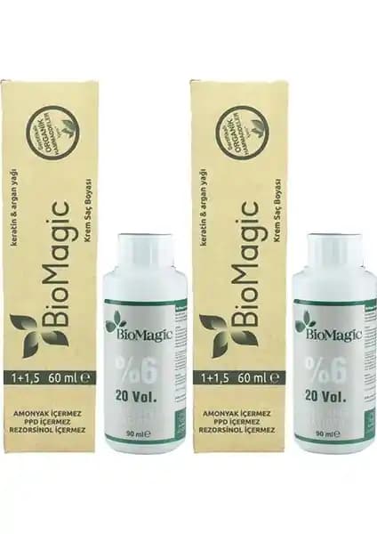 BioMagic Organik Amonyaksız Saç Boyası Moka Kahve - Hassas Saçlar İçin Doğal Bakım