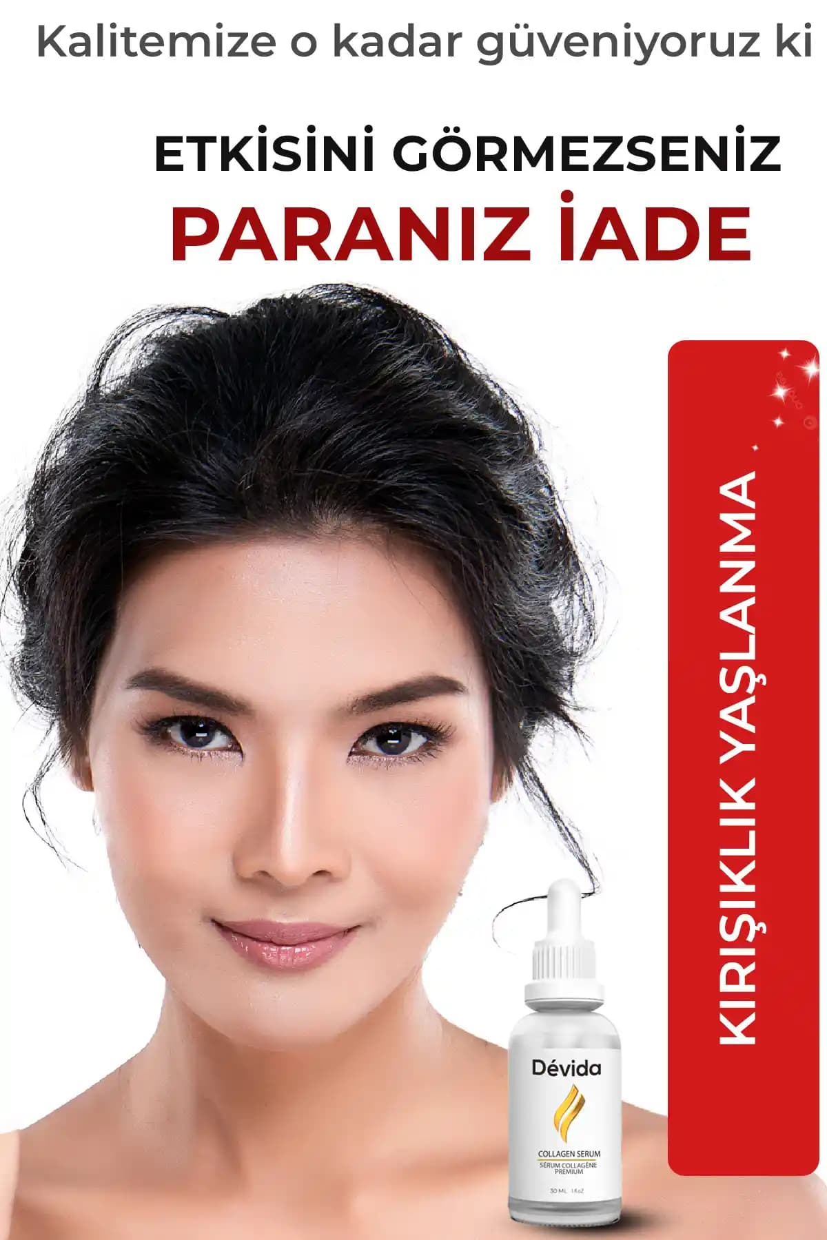 Devida Fransız Yaşlanma Karşıtı Kolajen Serum: Botoks Etkili Kırışıklık Önleyici Ürün