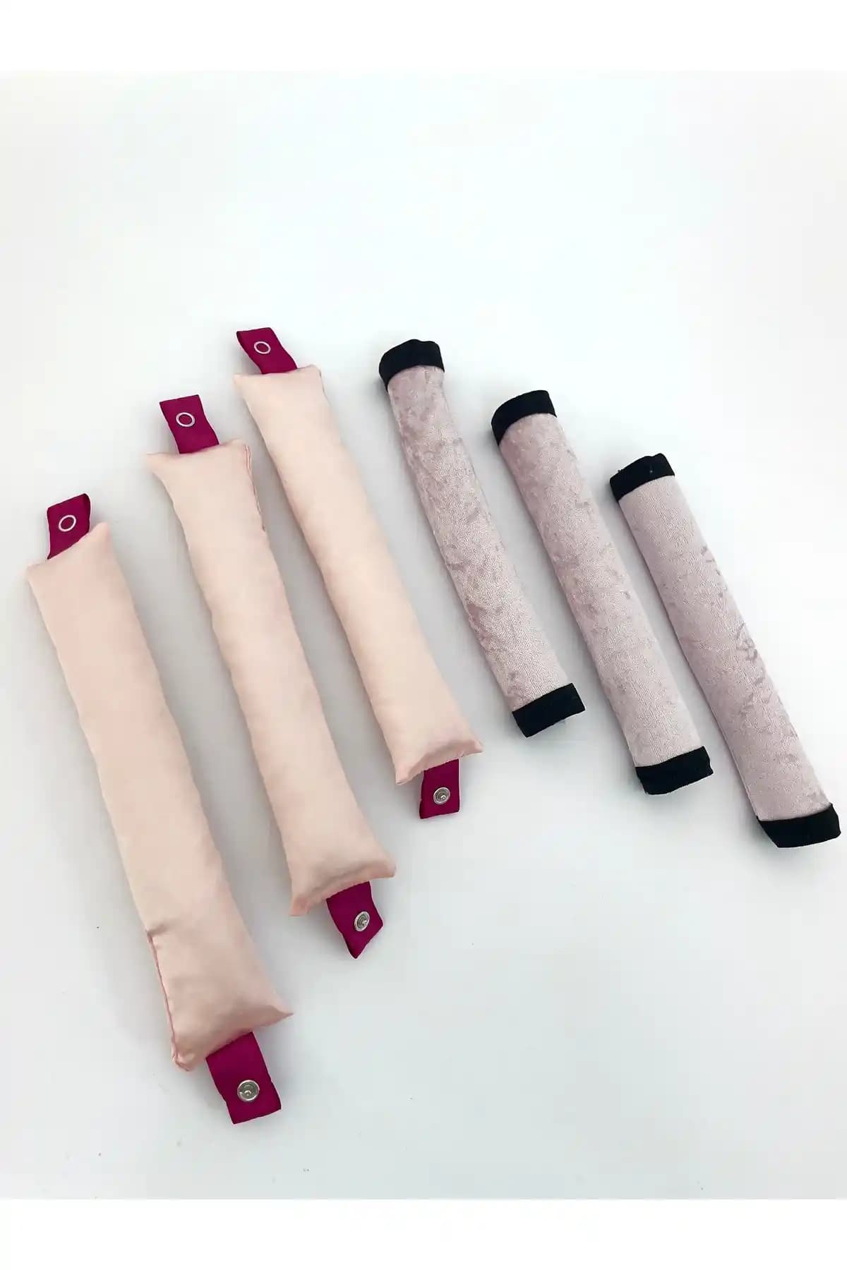 Donut Bigudi Velvet Ring 6'lı Set: Kadife ve Satenle Doğal Saç Dalgaları