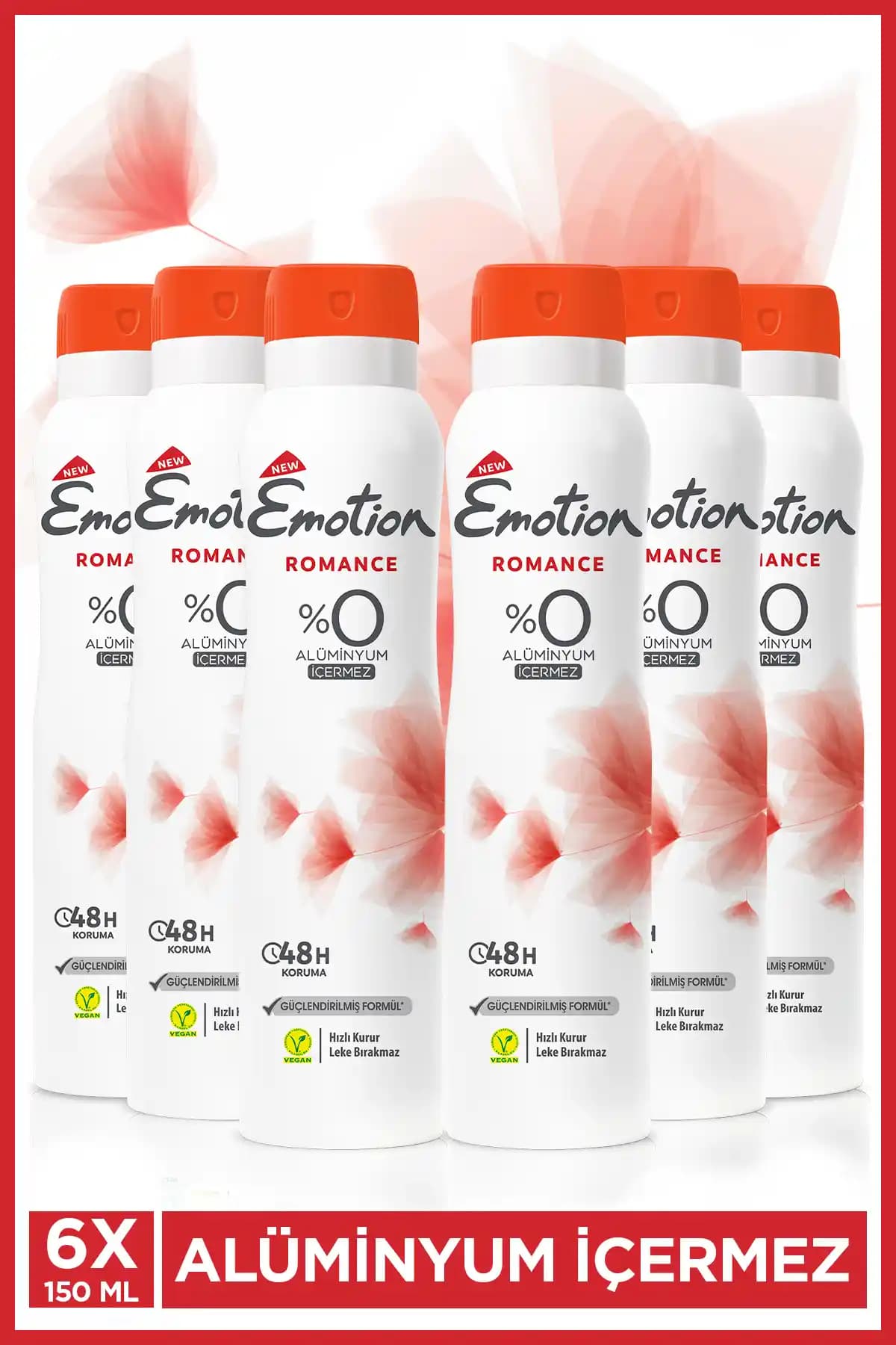 Emotion Romance Kadın Vegan Deodorant: Doğal, Alüminyumsuz ve 48 Saat Koruma