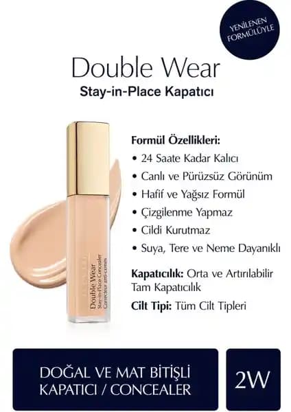 Estee Lauder Double Wear Stay-in-Place Concealer ile 24 Saat Kalıcı Kusursuz Cilt