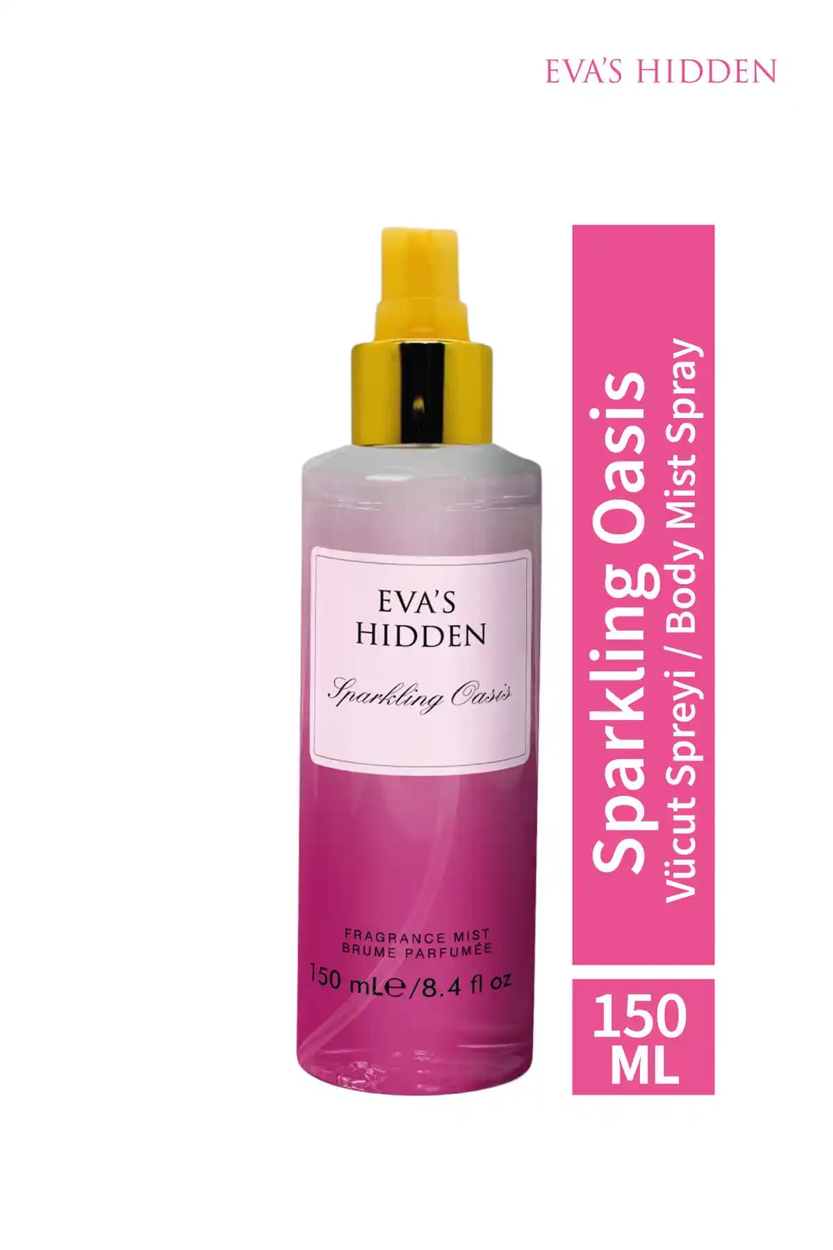 EVAS HIDDEN Body Mist Sparkling Oasis 150 ml: Hafif ve Ferahlatıcı Vücut Saç Spreyi