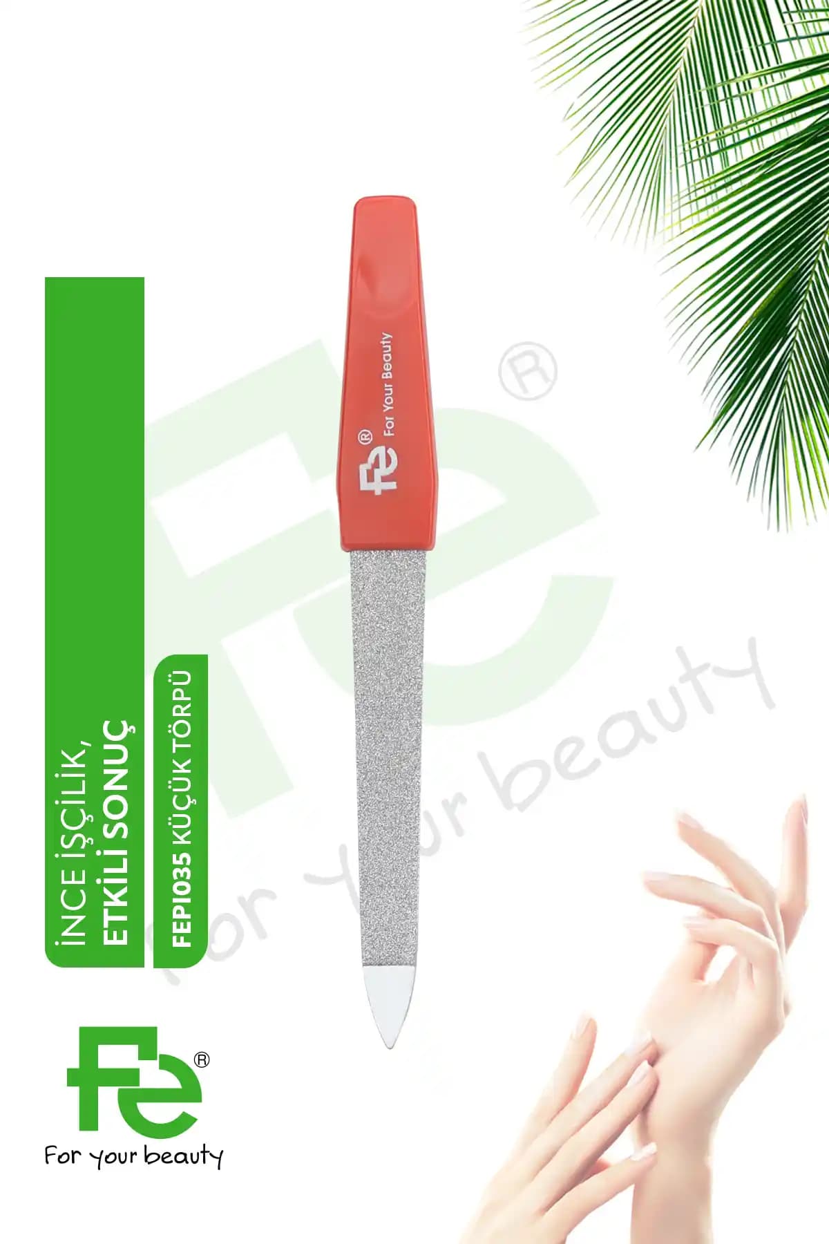 Fe Tırnak Törpüsü Küçük Boy: Safir Kaplama ve Çift Yüzeyli Pratik Tırnak Bakımı