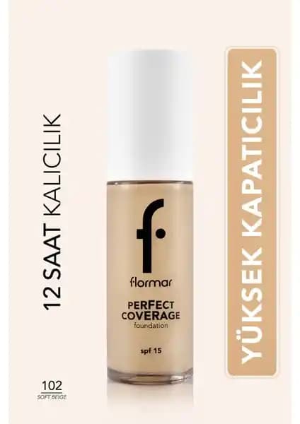 Flormar Perfect Coverage 102 Soft Beige ve 101 Pastelle Fondöten Modelleri Karşılaştırması