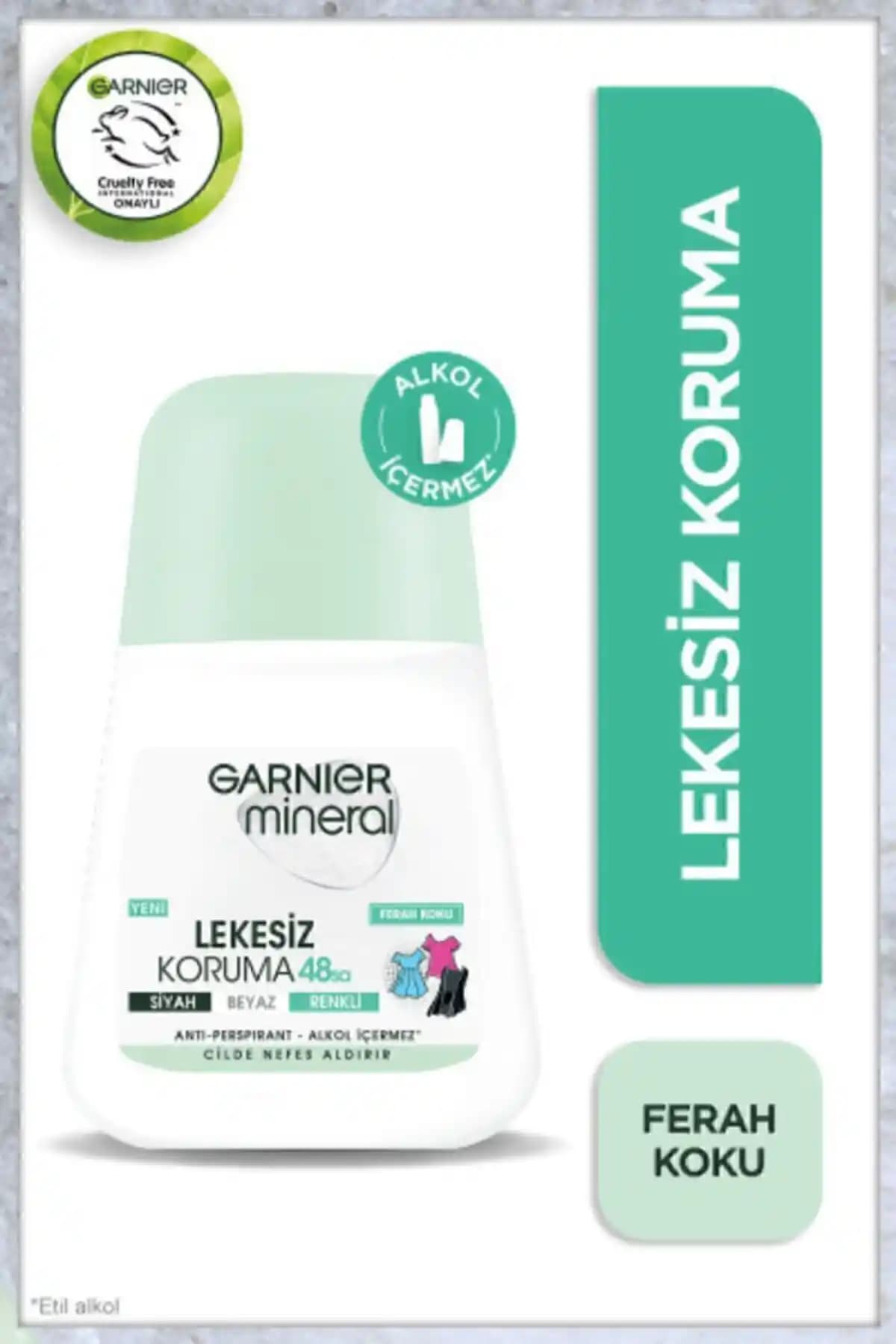 Garnier Mineral Lekesiz Koruma Ferah Koku Roll-on Deodorant 48 Saat Etkili Koruma
