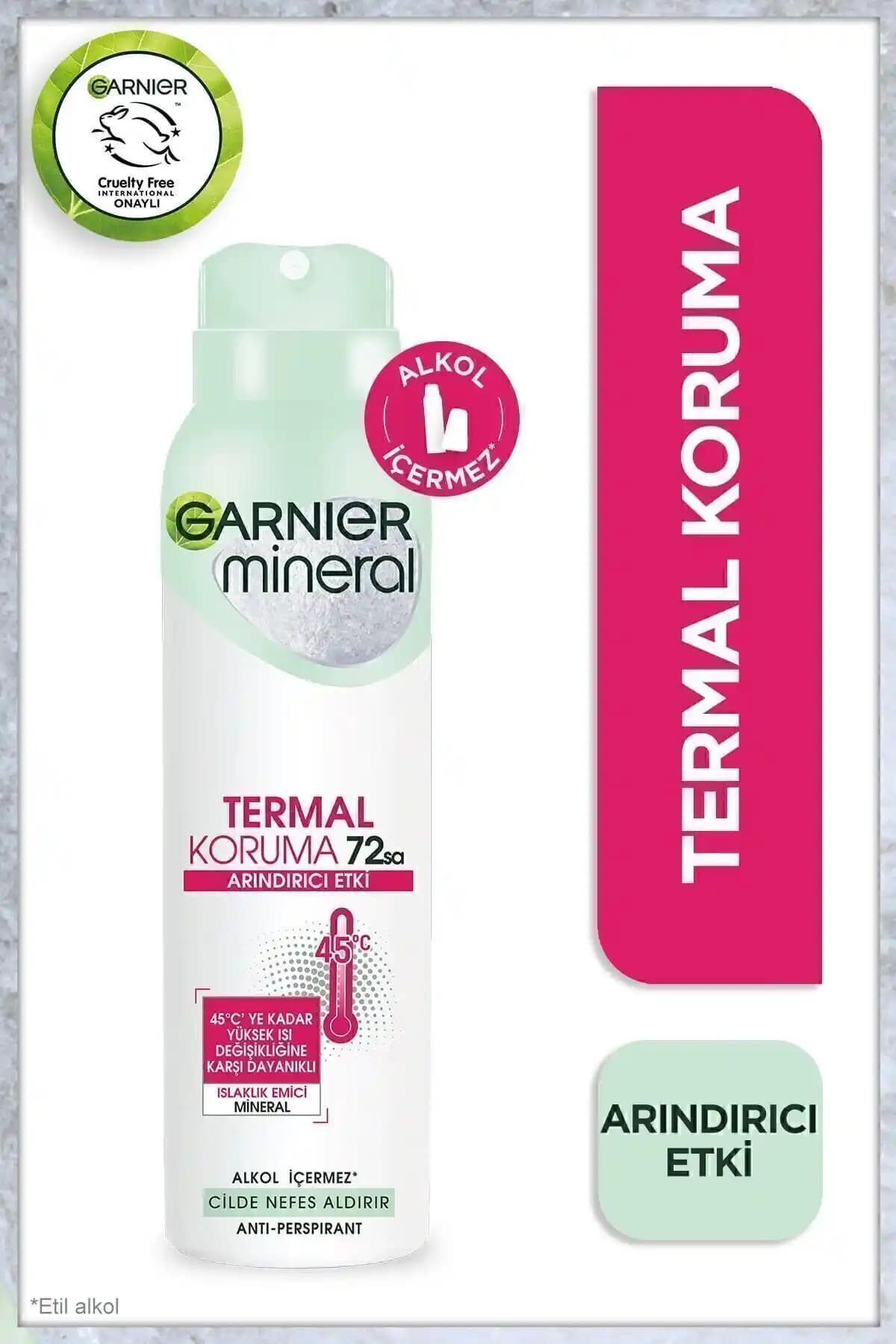 Garnier Termal Koruma Arındırıcı Etki Sprey Deodorant 72 Saat Kesintisiz Koruma