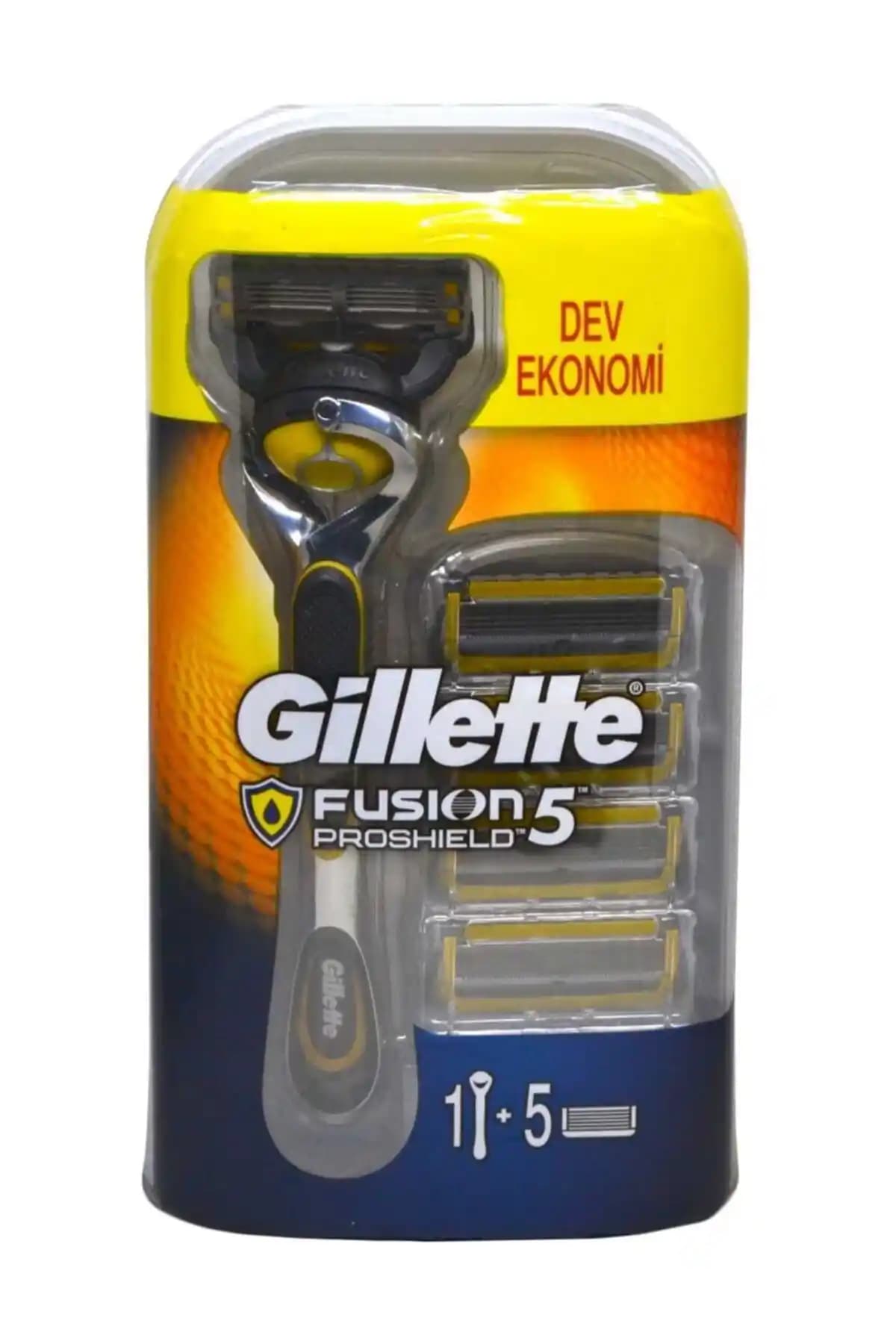 Gillette Fusion5 Proshield Tıraş Makinesi ve 5 Yedek Bıçak ile Üstün Tıraş Konforu
