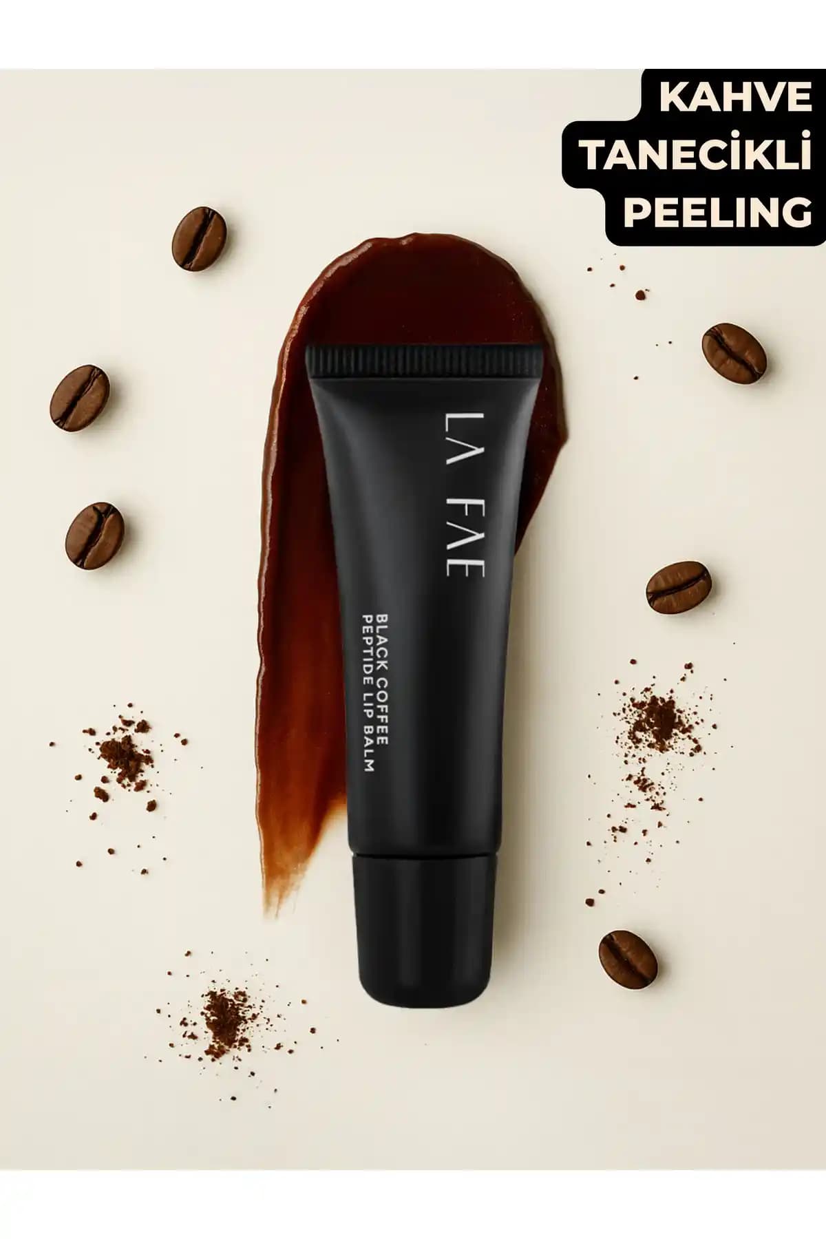 LA FAÉ BEAUTE Nemlendirici Parlatıcı Dudak Balmı Black Coffee SPF20 ile Dudak Bakımı