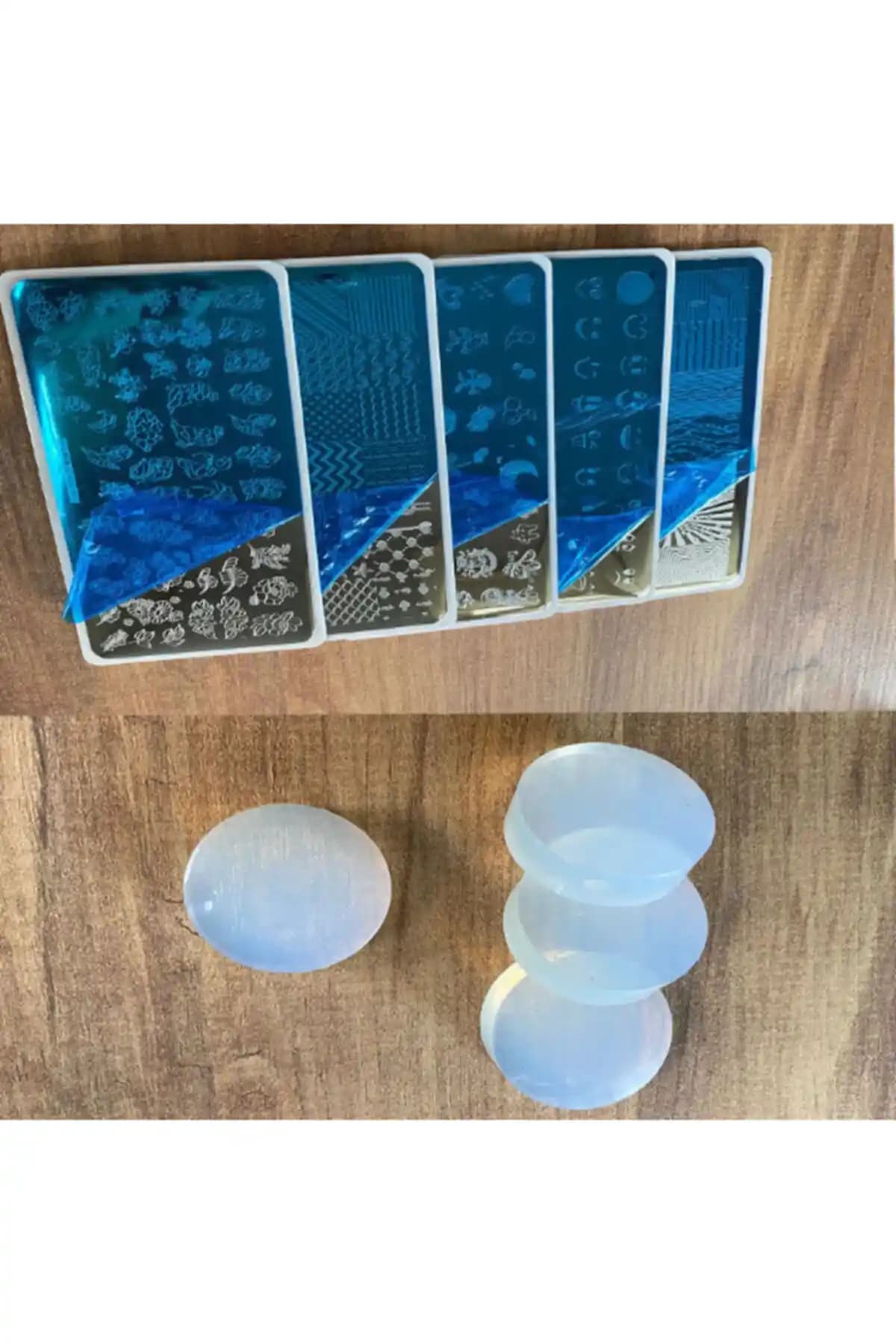 M&B French Stamper Silikon Damga Seti: Pratik French Manikür ve Tırnak Tasarımı