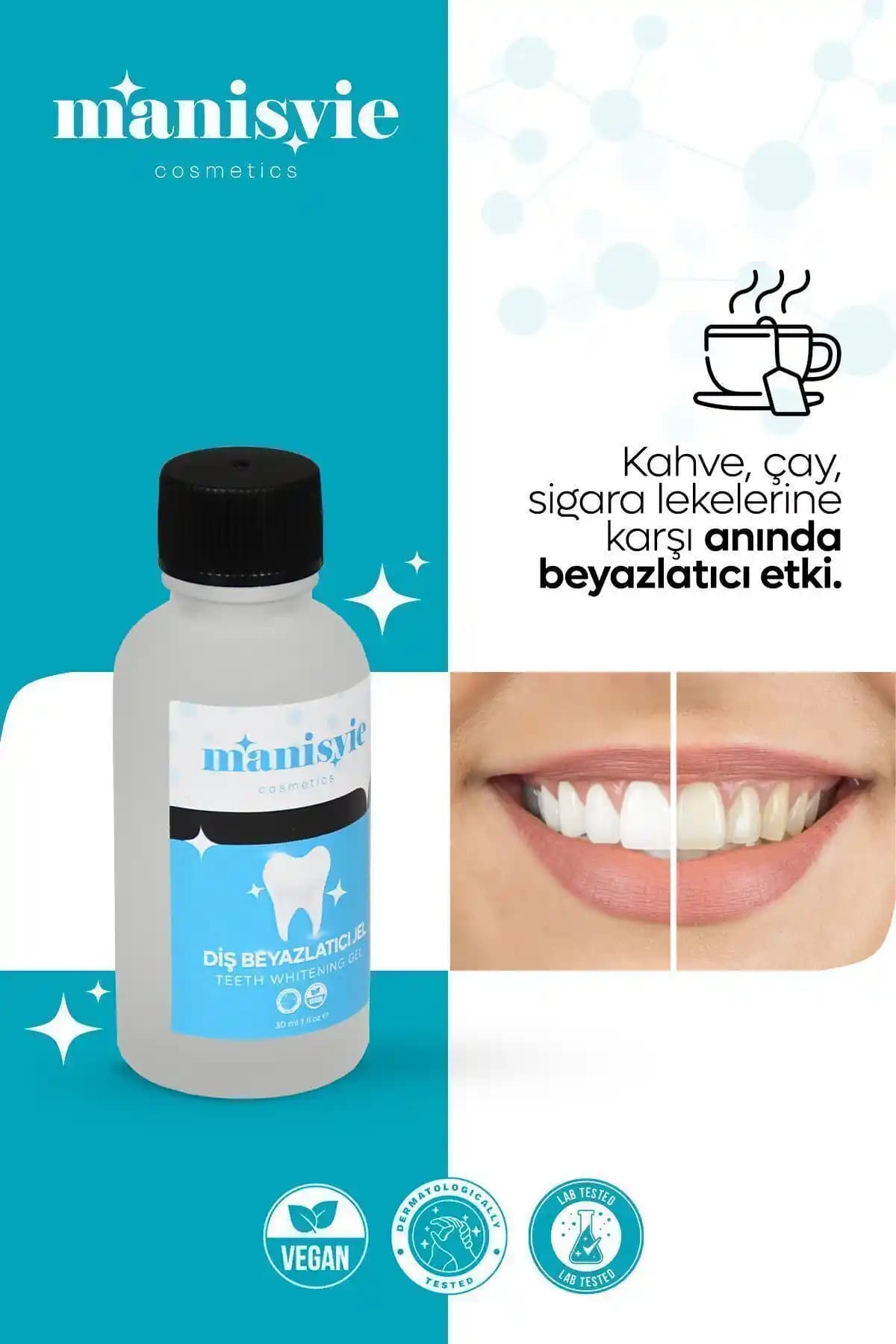 Manisvie Diş Beyazlatıcı Jel: Hassas Dişlere Uygun Etkili Beyazlatma Çözümü
