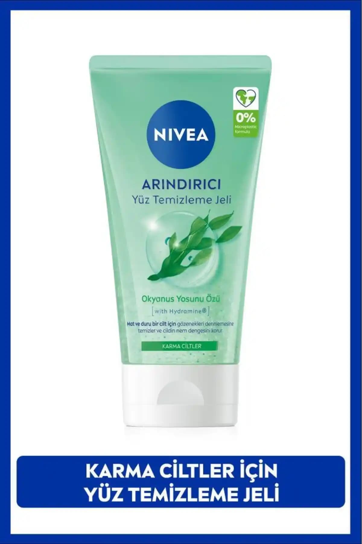 NIVEA Arındırıcı Yüz Temizleme Jeli 150ml: Karma Ciltler İçin Derinlemesine Temizlik ve Nem Dengesi