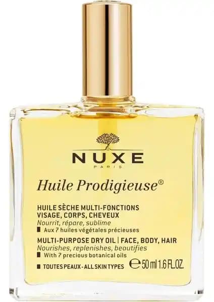 Nuxe Huile Prodigieuse Çok Amaçlı Doğal Vegan Kuru Yağ 50 ml ile Cilt ve Saç Bakımı