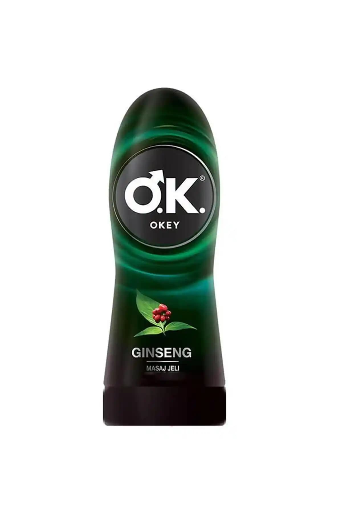 Okey Ginseng Kayganlaştırıcı Masaj Jel 200 ml - Rahatlatıcı ve Uzun Süreli Kayganlık Sağlayan Jel
