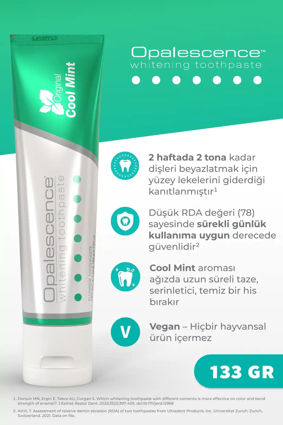 Opalescence Büyük Boy Beyazlatıcı Diş Macunu 133 Gr - Etkili ve Nazik Ağız Bakımı