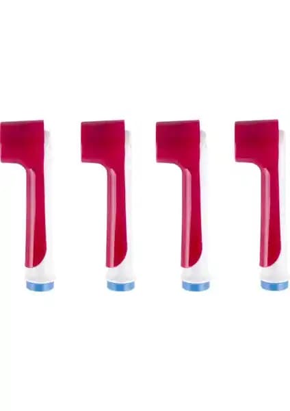 Oral-B Şarjlı ve Pilli Diş Fırçaları İçin 4 Adet Pembe Renk Koruyucu Kapak - Hijyen ve Koruma