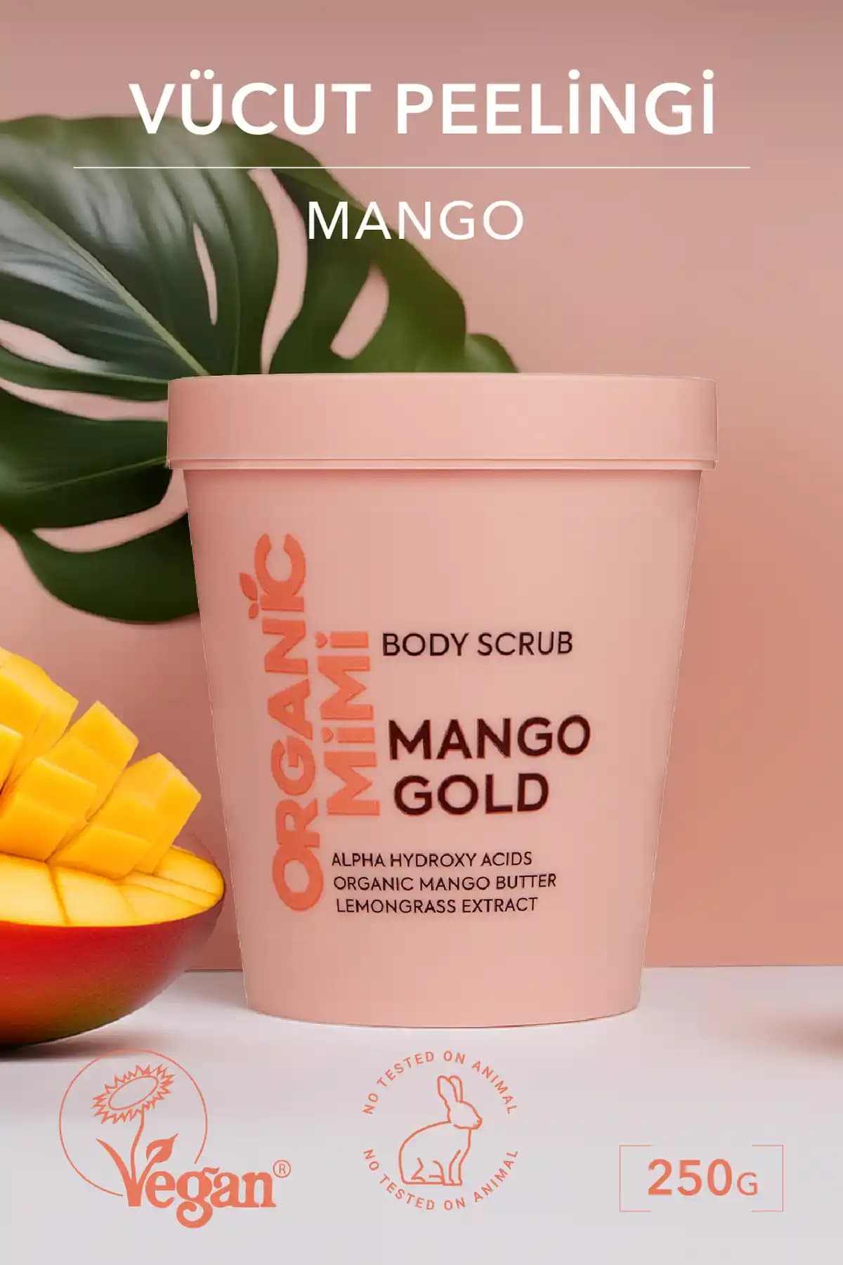 Organik Mango Gold Vücut Peelingi: Doğal, Vegan ve Etkili Cilt Bakımı Ürünü