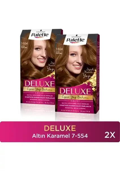 Palette Deluxe 7-554 Altın Karamel Saç Boyası ile Doğal ve Parlak Renk Kalıcılığı