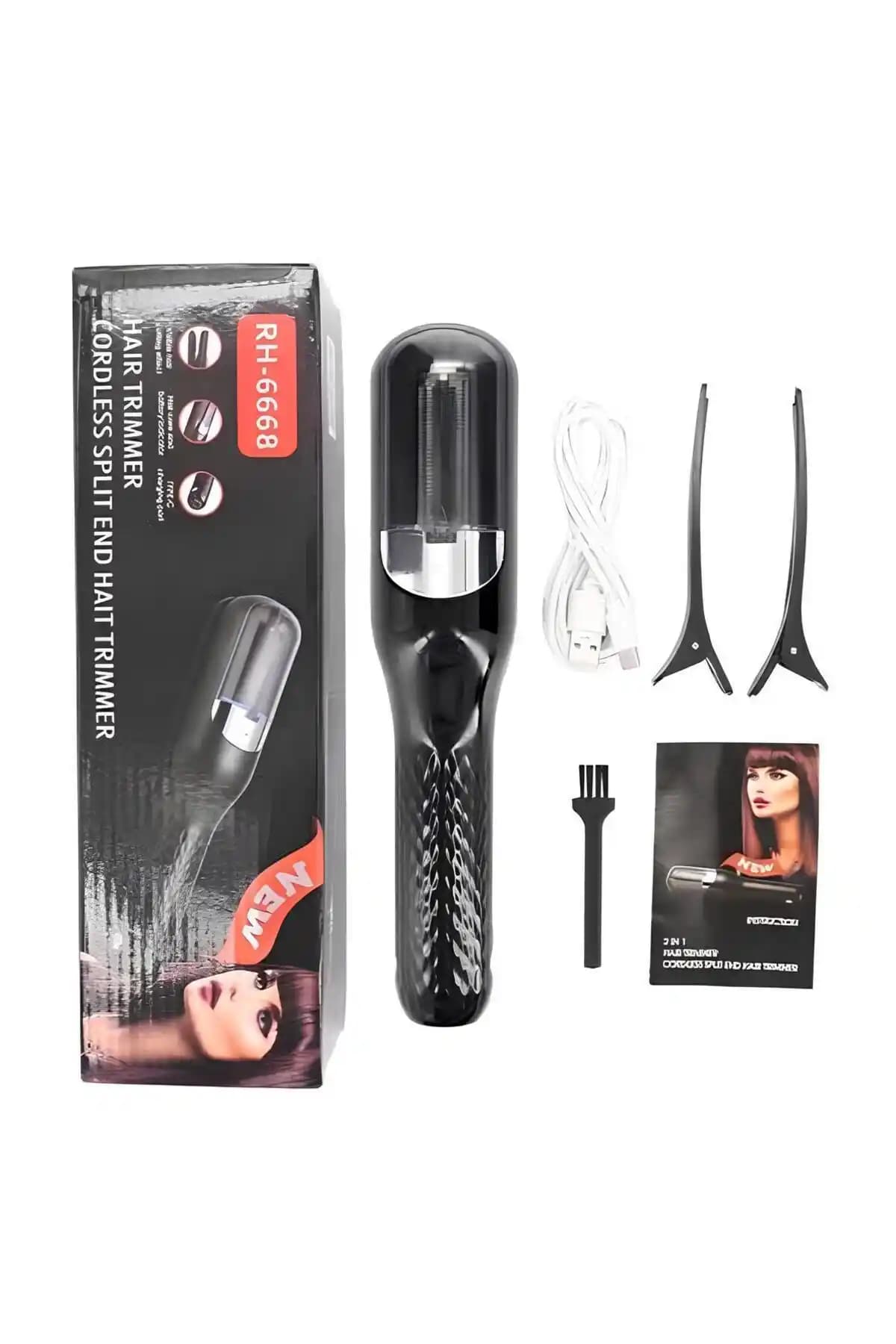 Parmend Life Siyah Saç Kırık Alma Makinesi ile Nazik ve Etkili Saç Bakımı