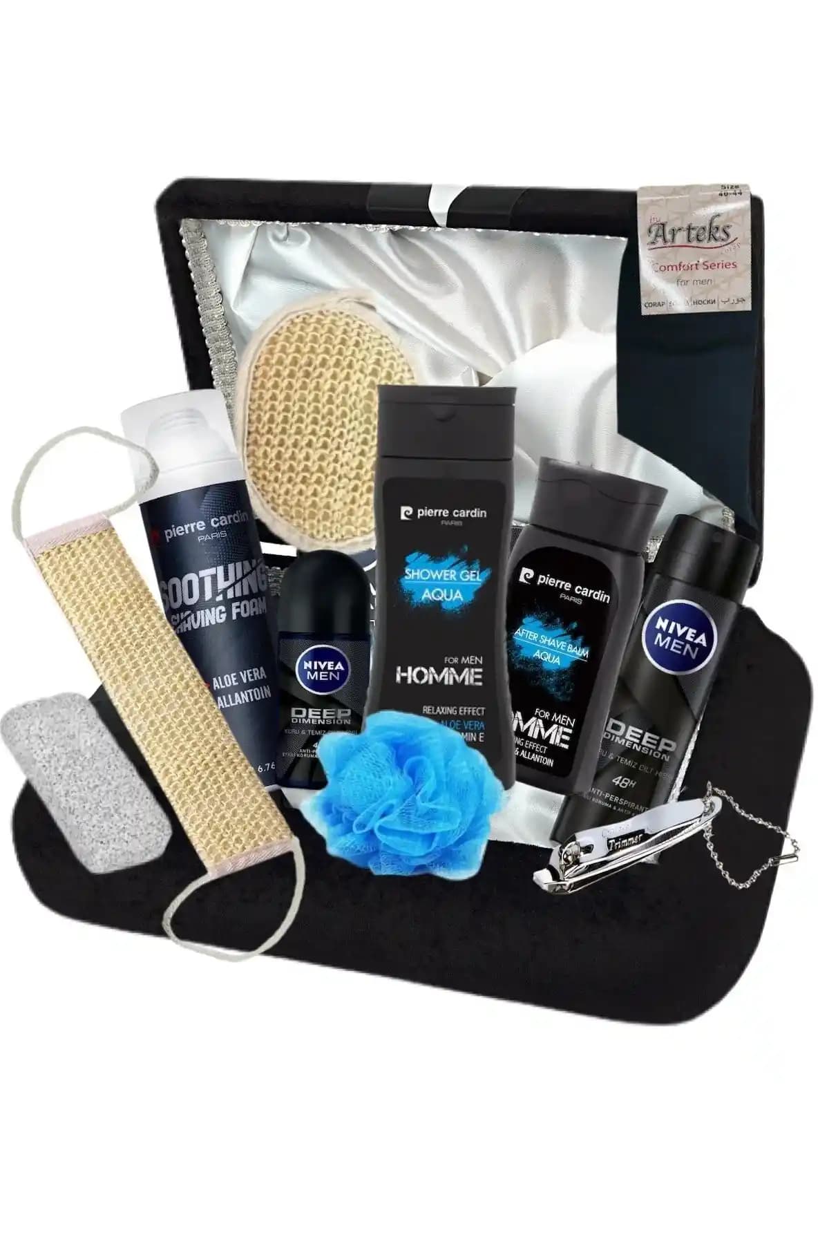 Pierre Cardin Damat Nişan Sandık Çeyiz Bohça Seti 500 ml Hassasiyet Önleyici Köpük