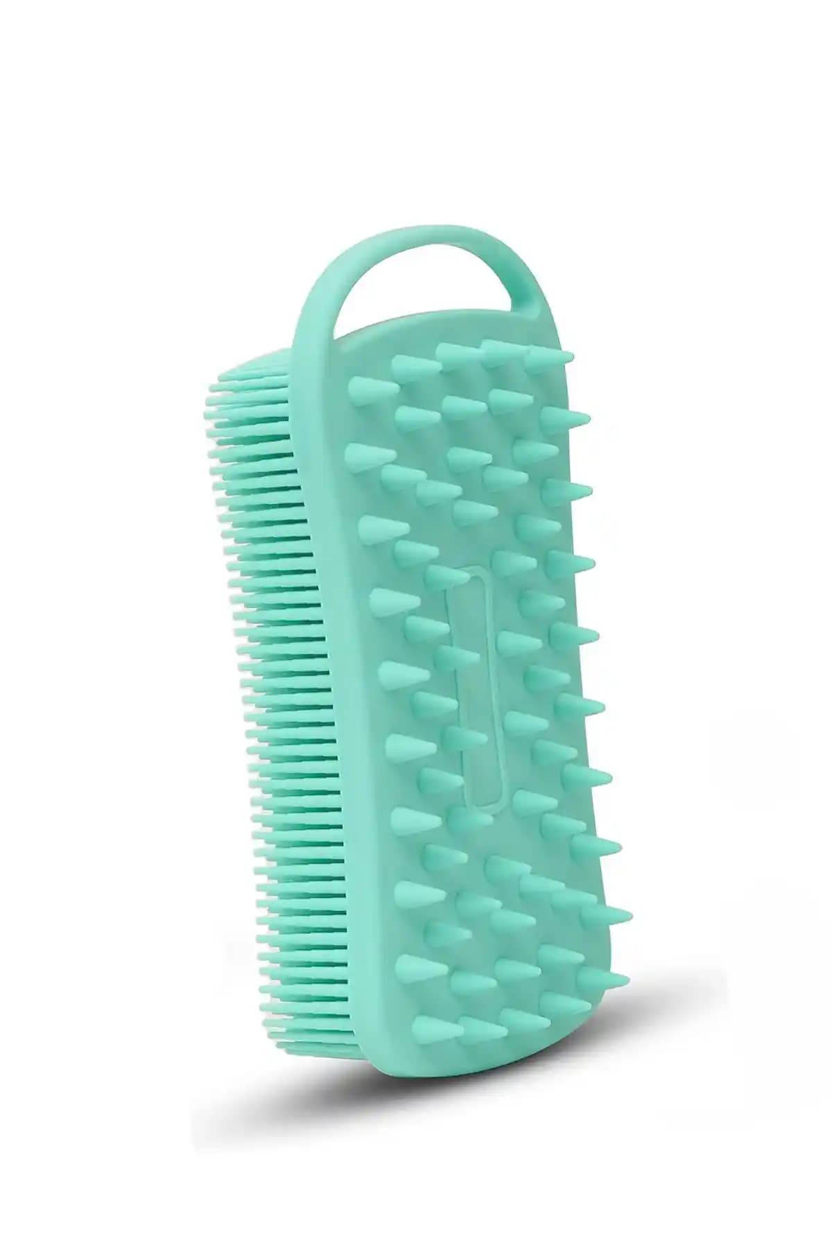 POP Beauty Çift Taraflı Silikon Vücut ve Saç Bakım Fırçası ile Etkili Temizlik ve Masaj