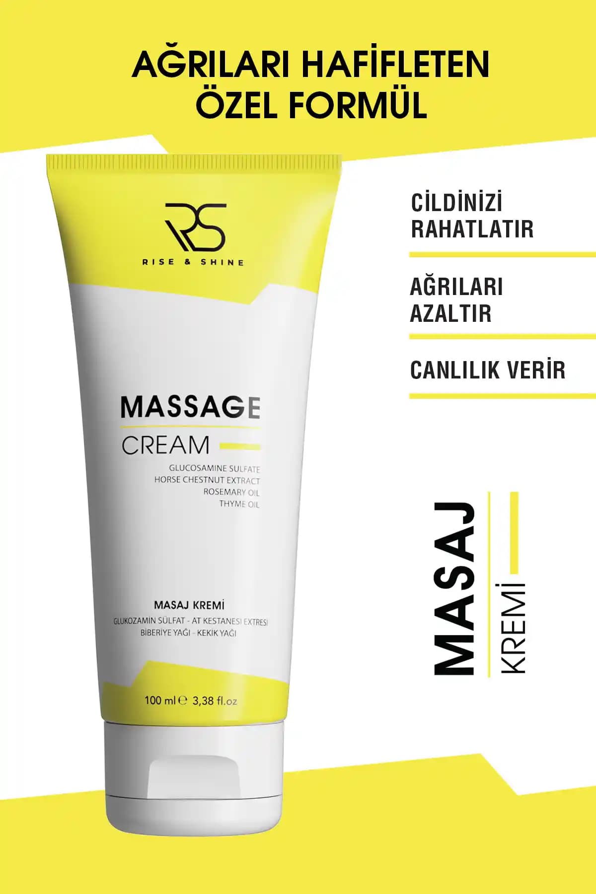 Rise and Shine Masaj Kremi: Kas Ağrılarını Hafifleten ve Cildi Onaran Etkili Krem