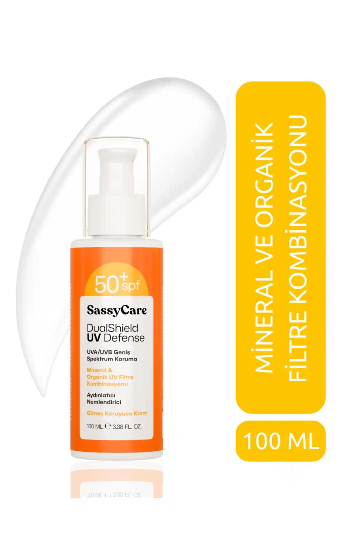 SassyCare Güneş Kremi SPF 50+ DualShield UV Defense ile Yüz ve Vücut İçin Güçlü Koruma