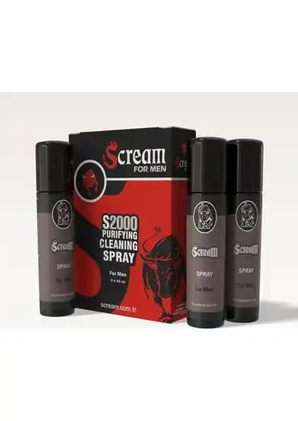 Scream Sprey 20 cc (Üçlü) - Erkekler için Etkili ve Kullanımı Kolay Geciktirici Sprey