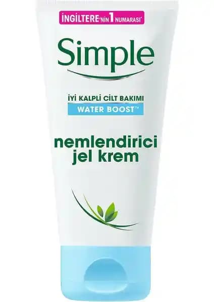 Simple Water Boost Nemlendirici Jel Krem: Kuru ve Hassas Ciltler İçin Yoğun Nem Desteği