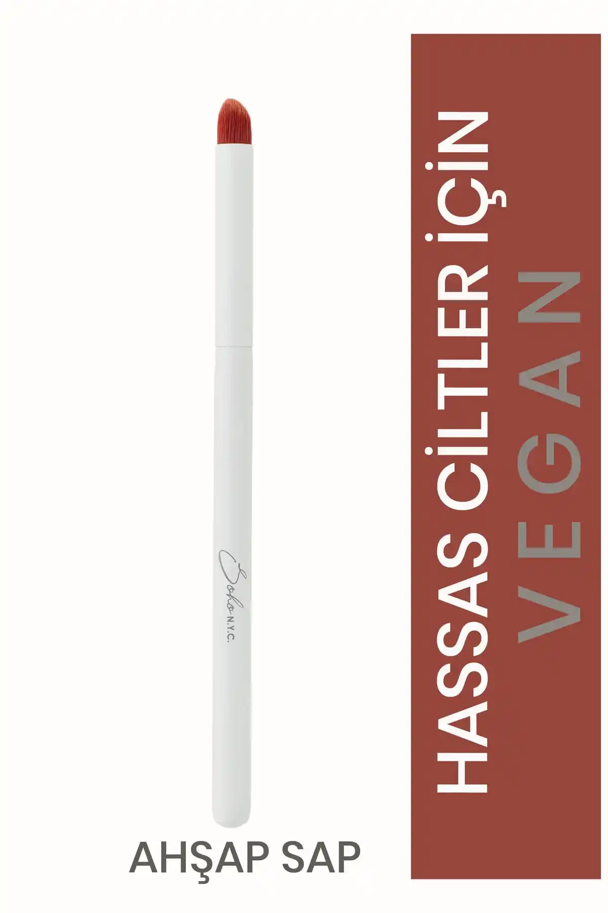 Soho N.Y.C. Vegan Açılı Dudak Makyaj Fırçası - Konforlu ve Etik Tasarım