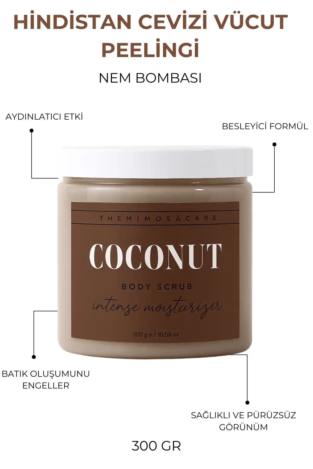 The Mimosa Care Hindistan Cevizli Yoğun Nemlendirici ve Batık Karşıtı Vücut Peelingi Ürün İncelemesi