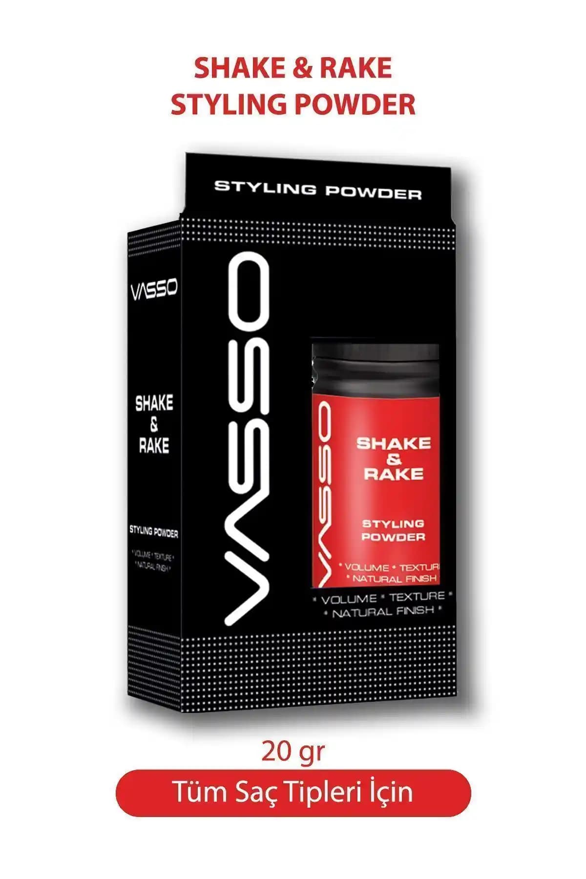 Vasso Men 24 Saat Ultra Mat Görünüm ve Süper Tutuş Sağlayan Hacim Veren Toz Wax 20 gr