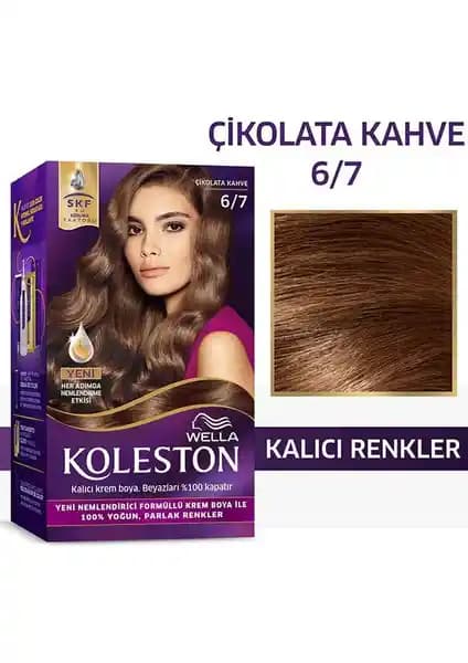 Wella Koleston Kit Saç Boyası 6/7 Çikolata Kahve ile Kalıcı ve Canlı Saç Rengi