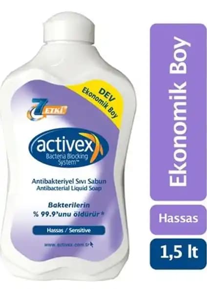 Activex Antibakteriyel Sabun Hassas Koruma 1500 ml ile Günlük Hijyeniniz Güvence Altında