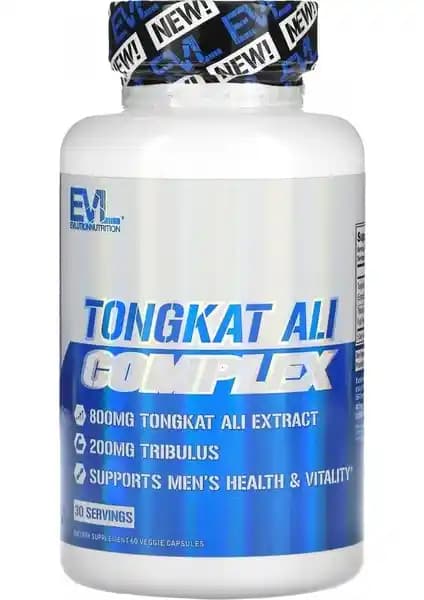 Evlution Nutrition Tongkat Ali Kompleksi 800 Mg Doğal Enerji ve Performans Artırıcı Takviye
