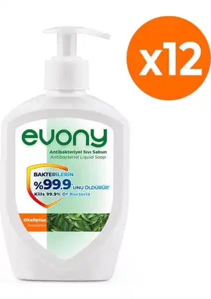 Evony Antibakteriyel Sıvı Sabun Okaliptus 300ml Hijyen ve Doğallık Sunar