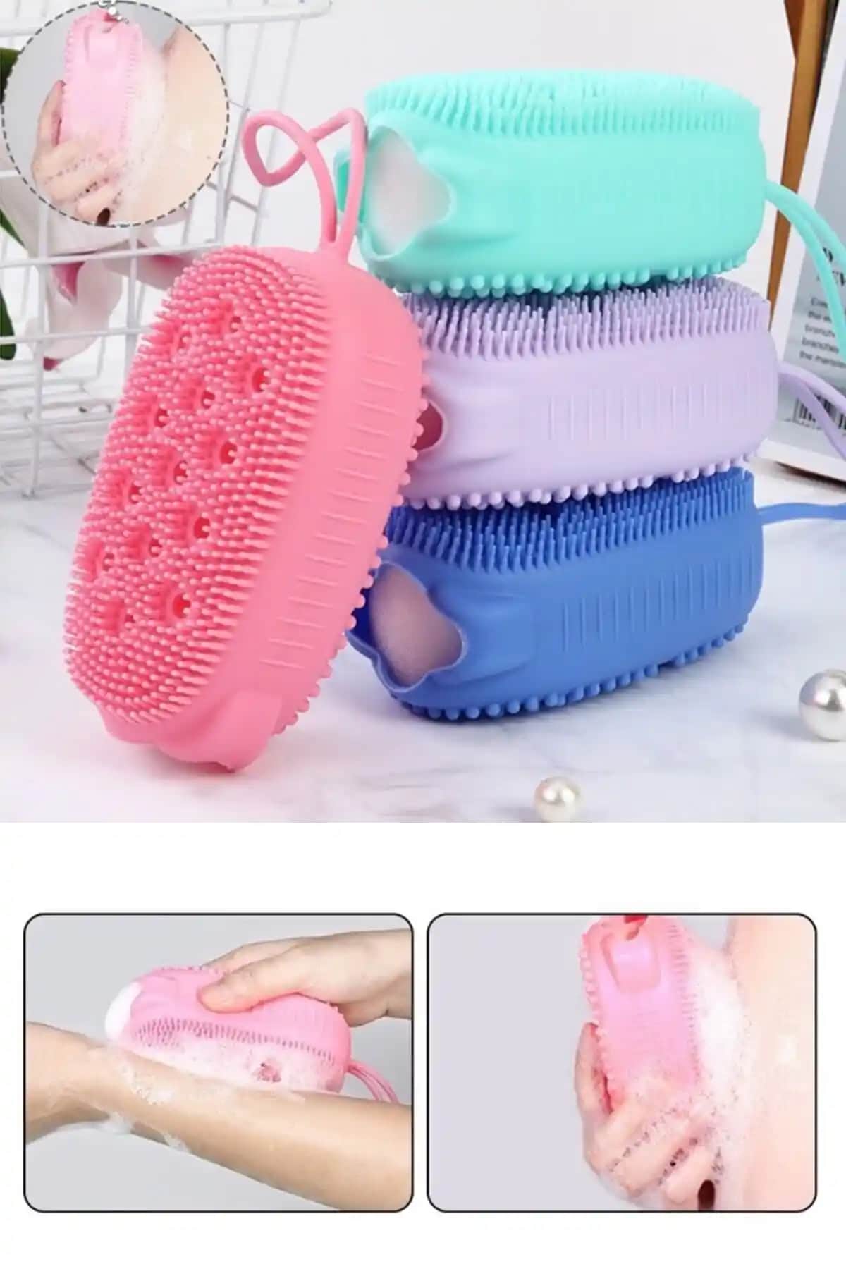 AYGÖREN HOME Silikon Vücut Kesesi: Hijyenik ve Rahatlatıcı Duş Deneyimi İçin