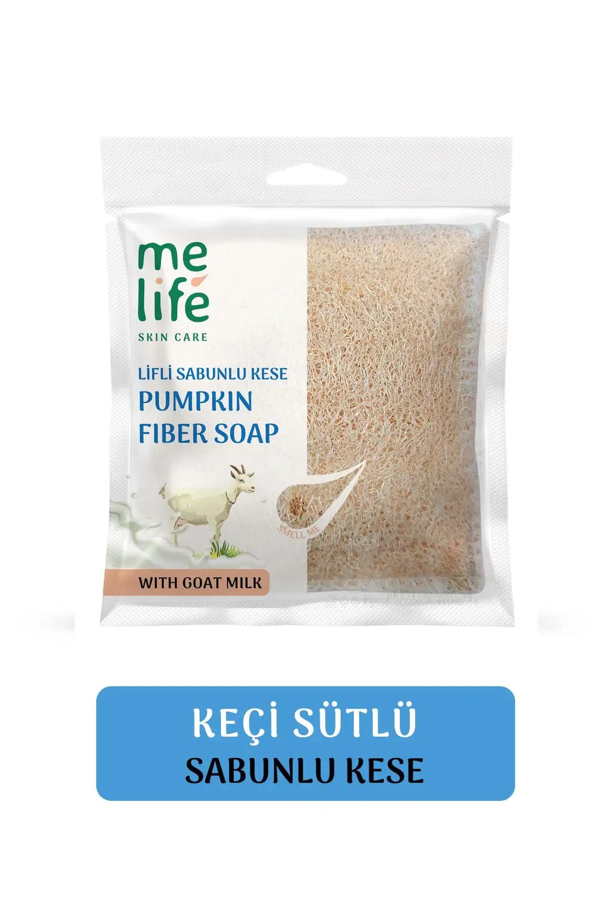 MELIFE Doğal Kabak Lifli Sabunlu Kese Keçi Sütlü Cilt Bakım Ürünü Özellikleri ve Faydaları