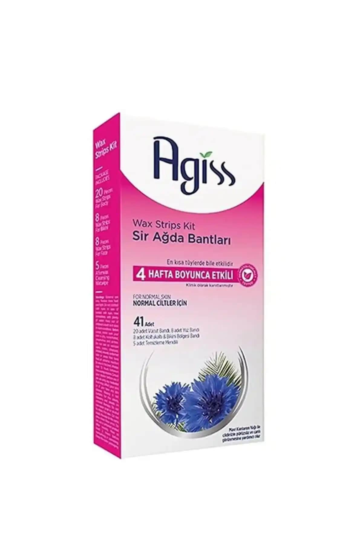 Agiss Sir Ağda Ban<dı> 41'li Normal Cilt için Güçlü ve Pratik Tüy Dönüşüm Ürünü