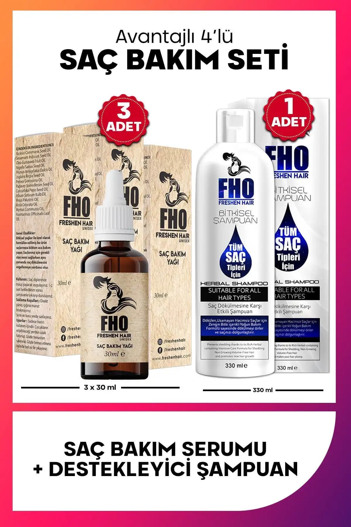 FHO Freshen Hair Fırsat Seti ile Saç Sağlığınızı Güçlendirin ve Dökülmeyi Azaltın