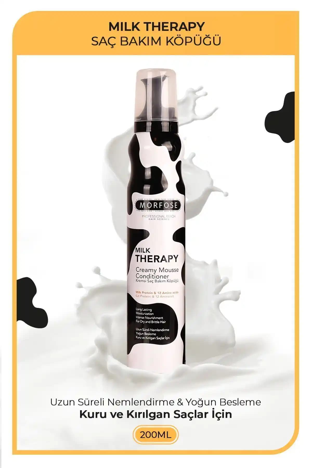 Morfose Milk Therapy Saç Köpüğü ile Saçlarınızda Hacim ve Canlılık Kazanın