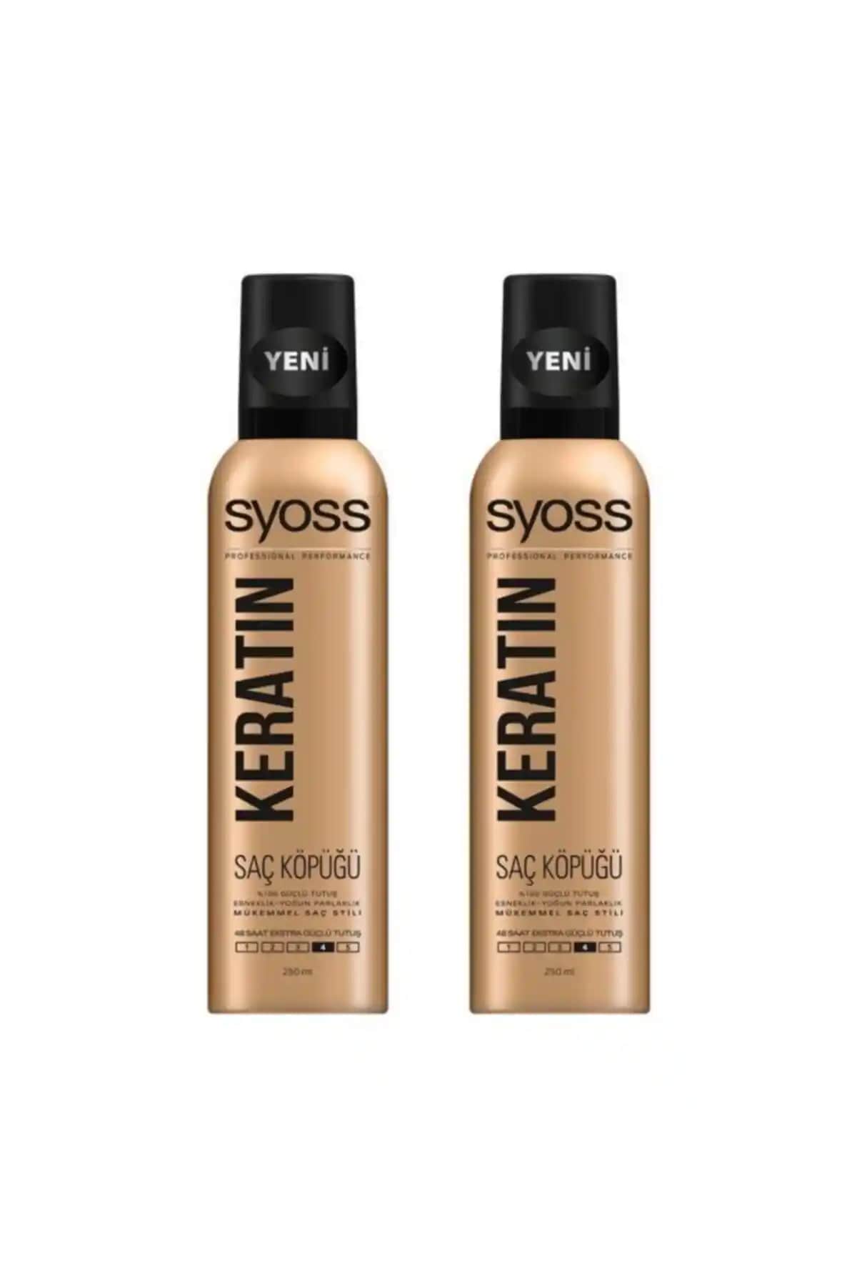 Syoss Keratin Köpük 250 ml: Hacim ve Doğal Görünüm Sağlayan Saç Bakım Ürünü