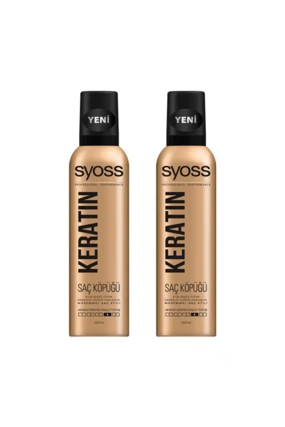 Syoss Keratin Köpük 250 ml: Hacim ve Doğal Görünüm Sağlayan Saç Bakım Ürünü