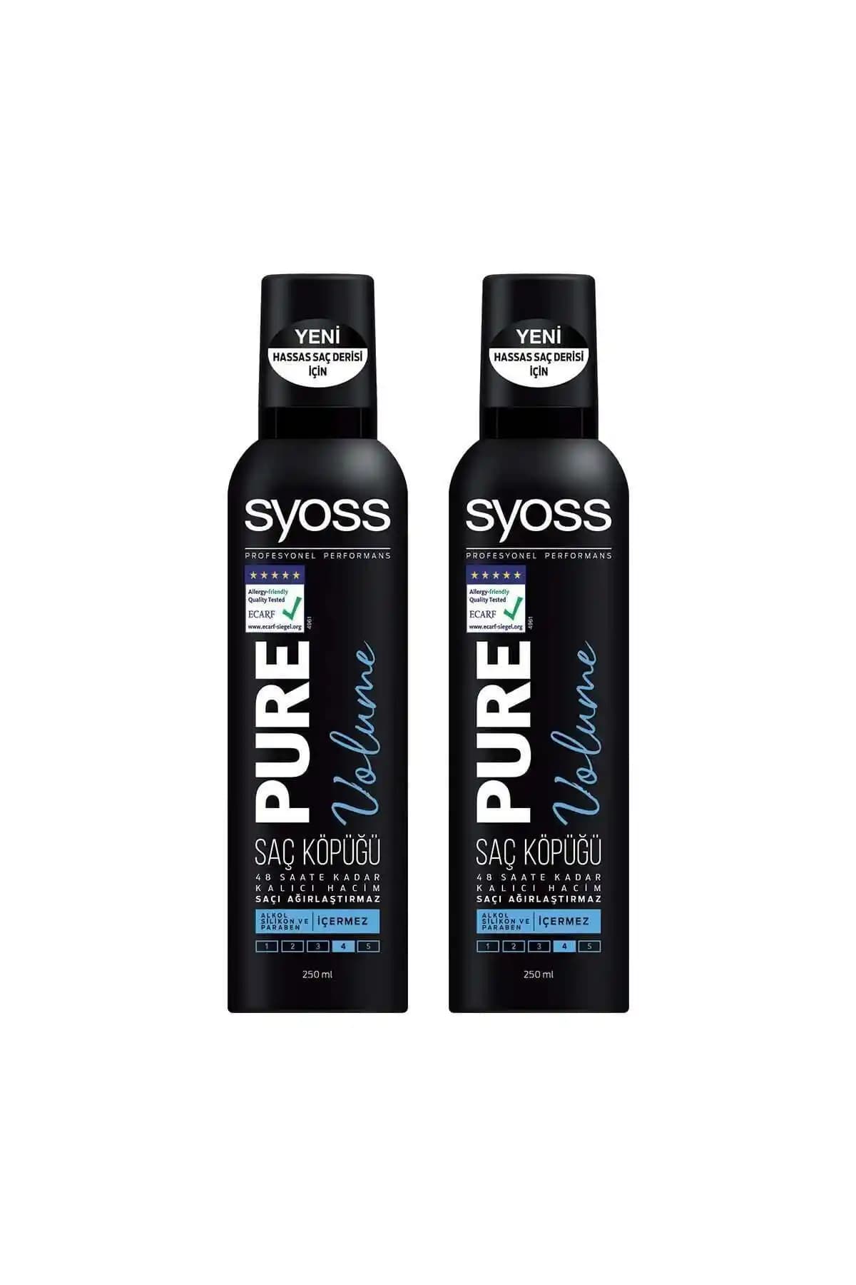 Syoss Pure Volume Saç Köpüğü ile Doğal ve Kalıcı Hacim Sağlayan Çözüm