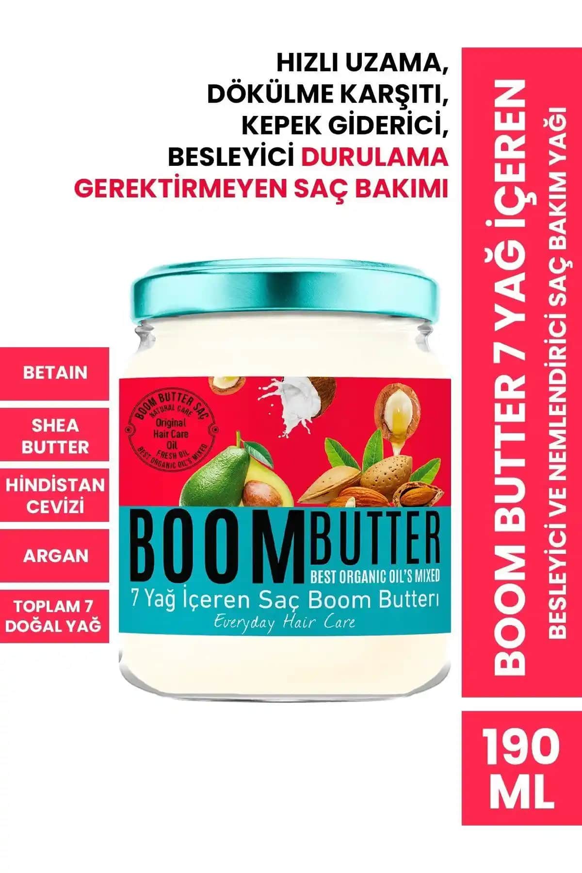 BOOM BUTTER 7 Yağ İçeren Saç Bakım Yağı İncelemesi ve Kullanım İpuçları