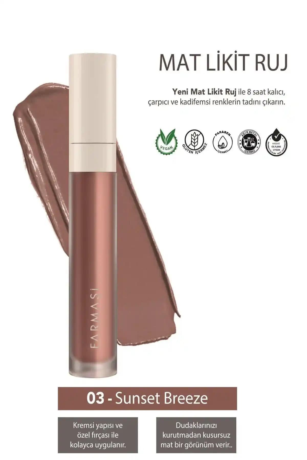 Farmasi Mat Likit Ruj Karşılaştırması: Sunset Breeze ve Wild Rose 103 Özellikleri