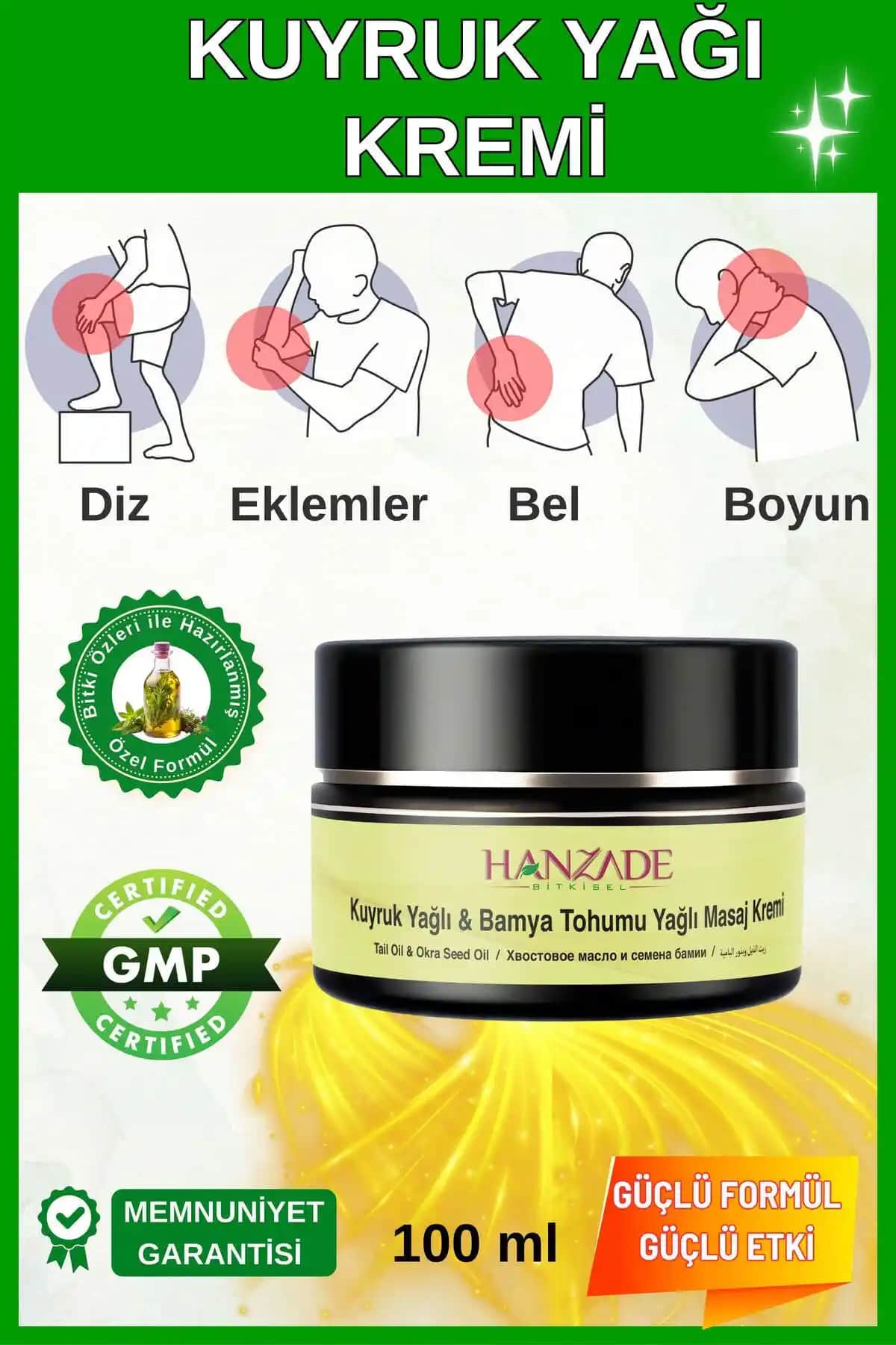 Hanzade Bitkisel Kuyruk Yağı ve Bamya Tohumu Yağlı Ağrı Masaj Kremi İncelemesi