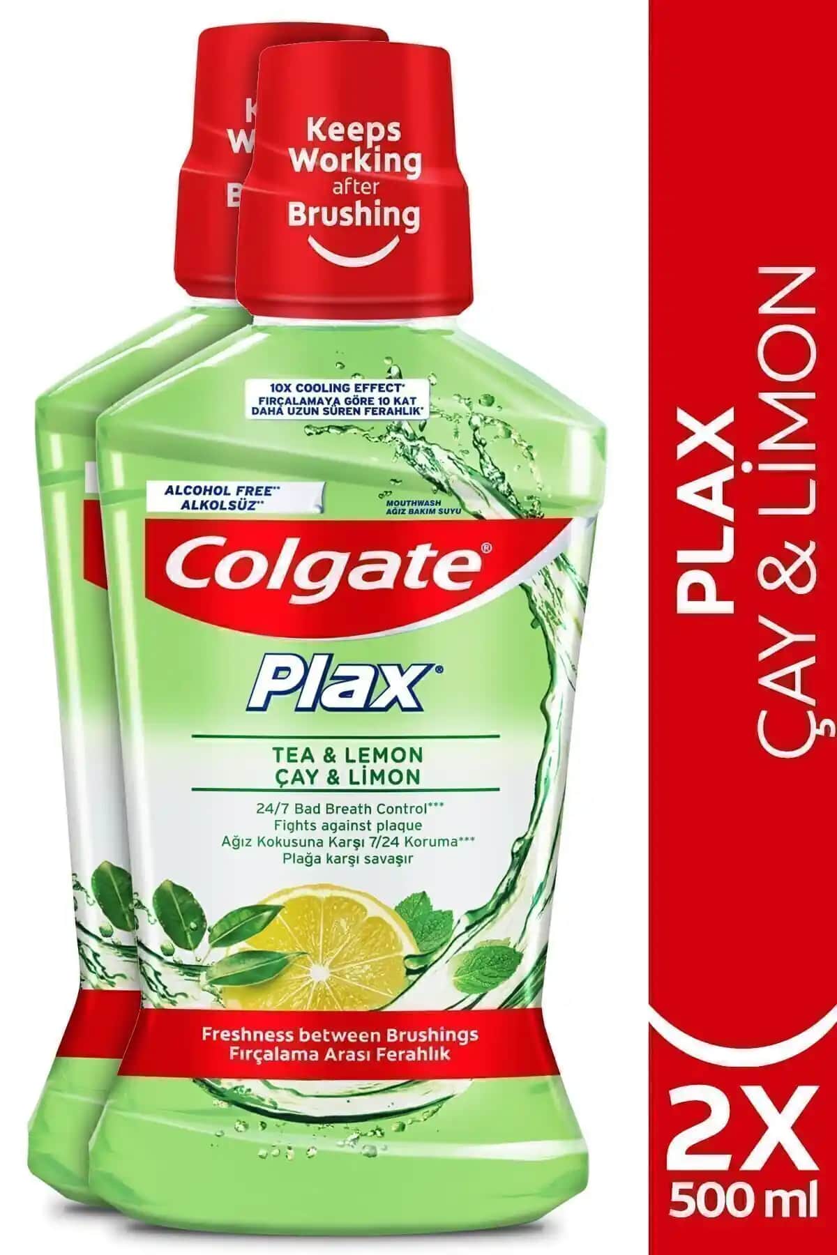 Colgate Plax Çay ve Limon Ağız Bakım Suyu: Ferahlatıcı ve Güvenli Ağız Temizliği İçin