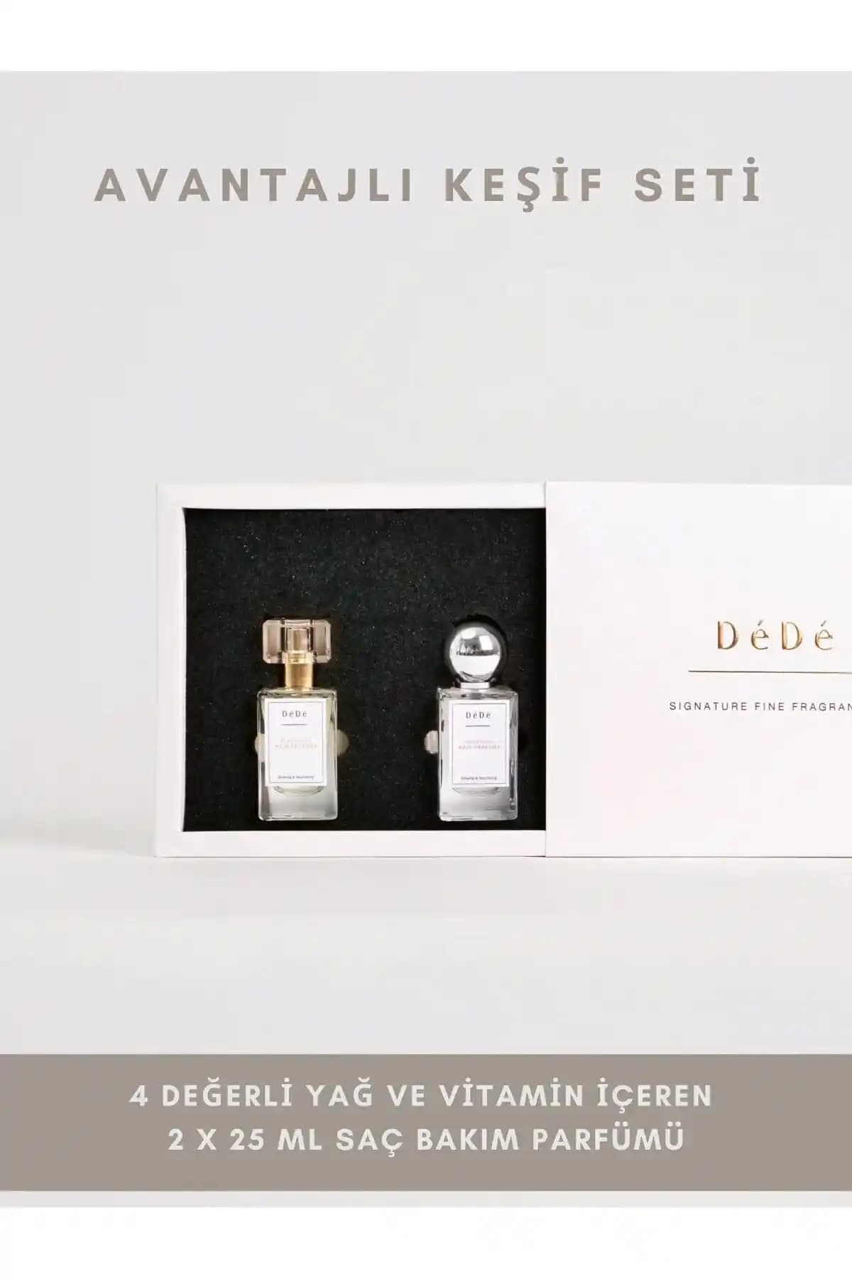 DeDe Candle & Wellness Studio İmza Saç Parfümü Seti 2'li Mini Boy Parfüm Koleksiyonu
