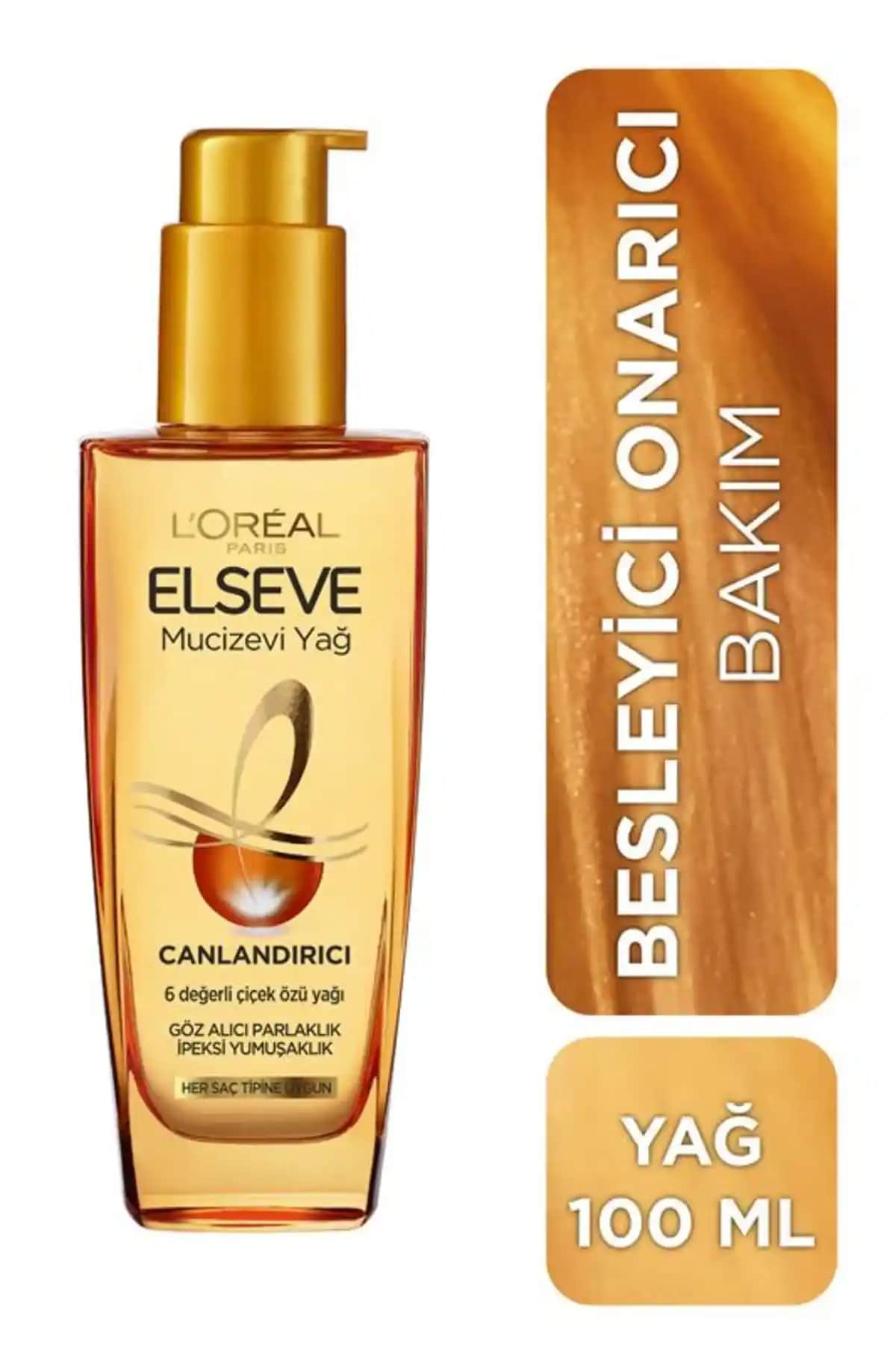 Elseve L'Oréal Paris Mucizevi Canlandırıcı Bakım Yağı Saçlara Parlaklık ve Canlılık Kazandırır